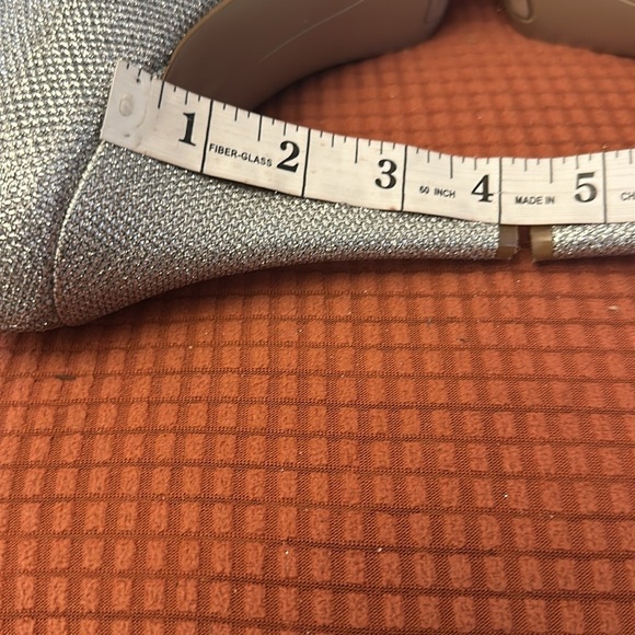 Nine West Silver Open Toe Platform Heels - Picture 7 of 13